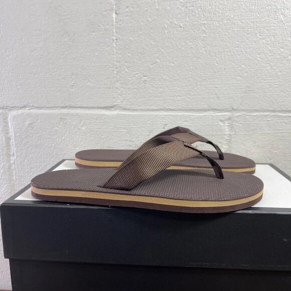 Rainbow Brown Sandals Thong Flip Flop Slip On Men's Size 9 - Picture 3 of 7